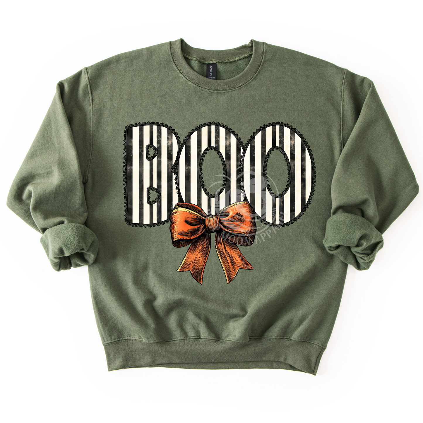 Pinstripe Boo Sweatshirt