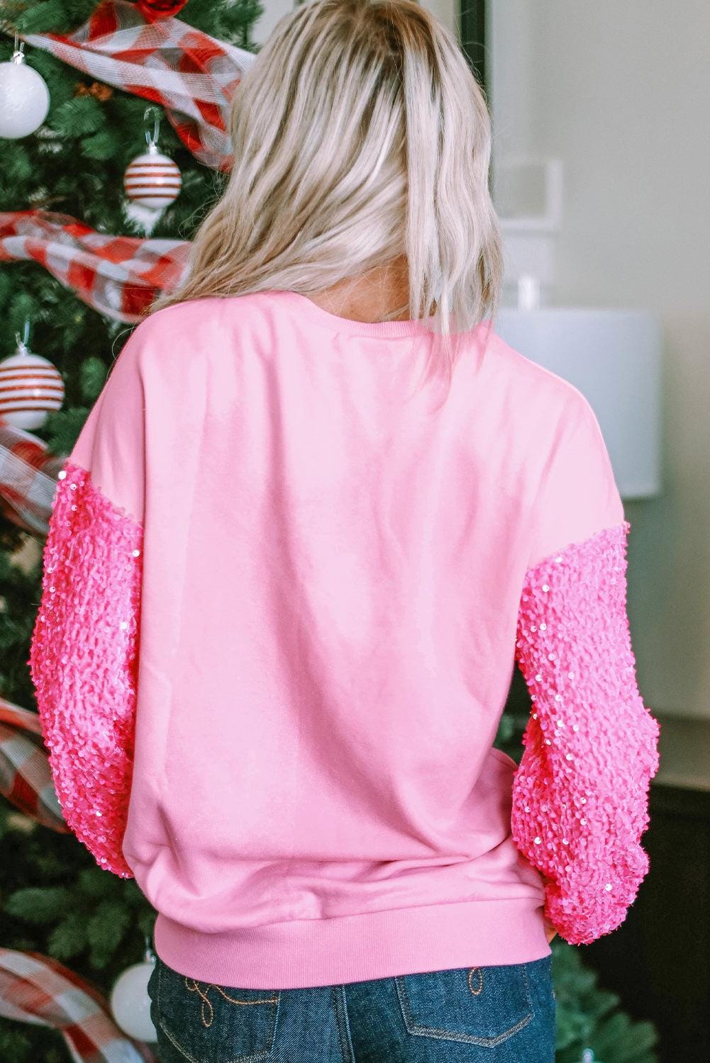 Christmas Vibes- Sequin Sleeves