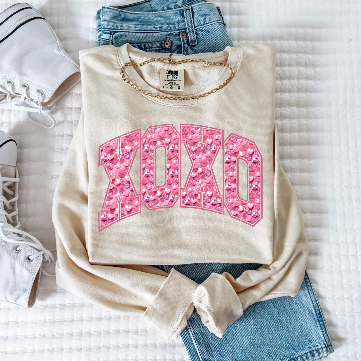XOXO Sequin Alpha