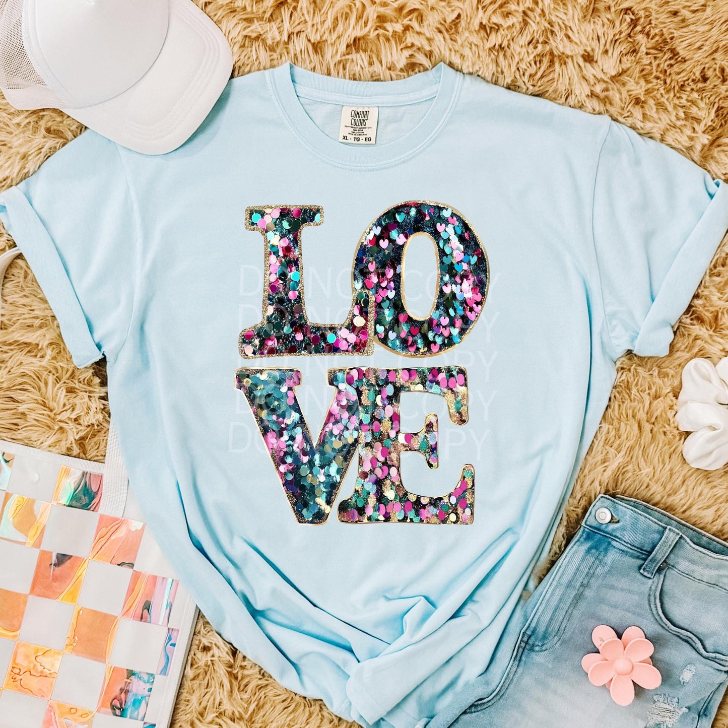 Love Sequin Preppy Valentine