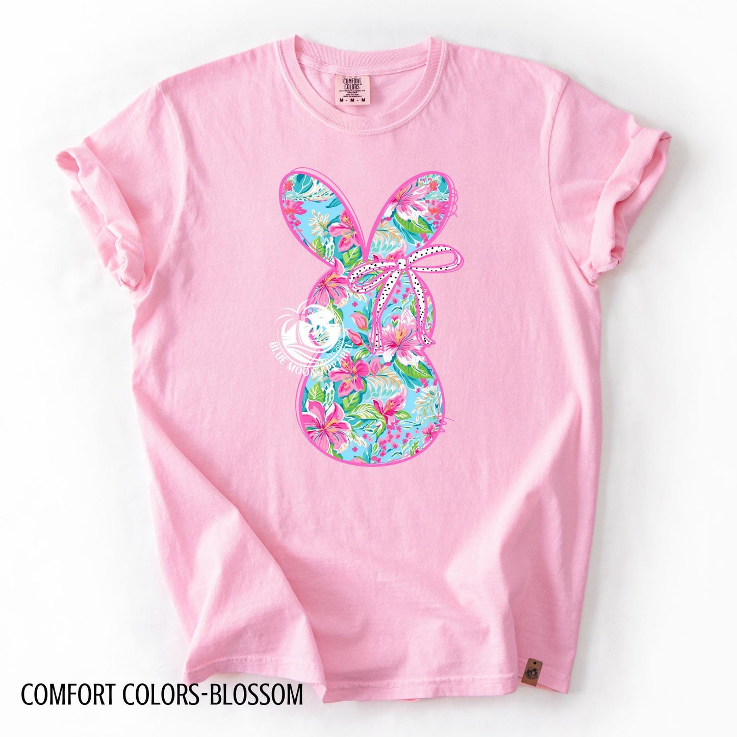 Preppy Floral Easter Bunny With Bow