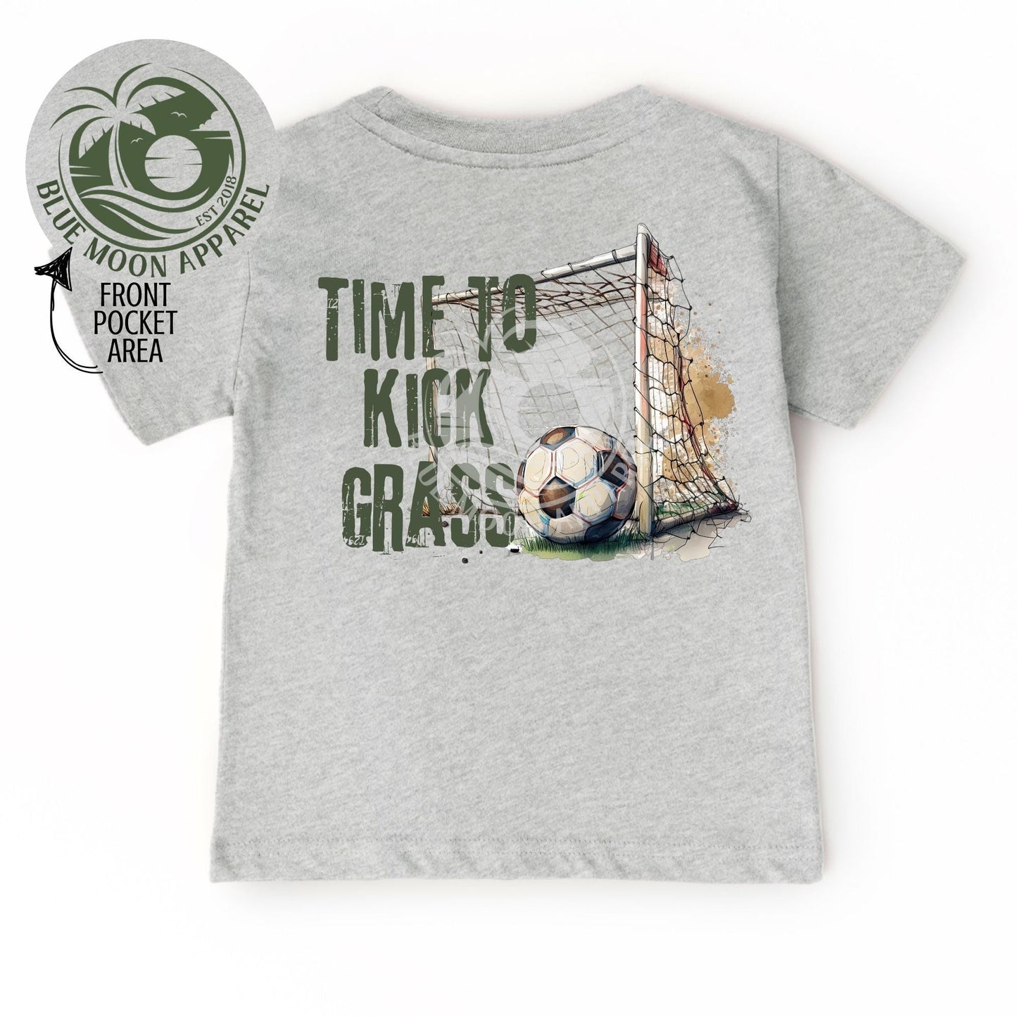 Time To Kick Grass- Kids Tee