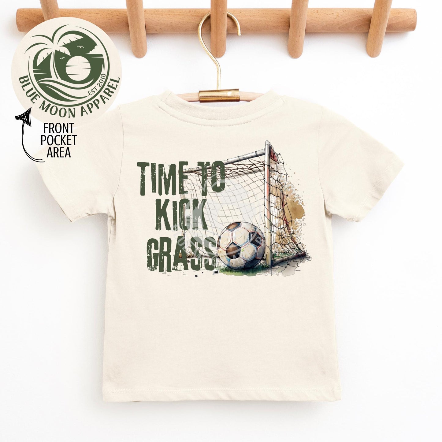 Time To Kick Grass- Kids Tee