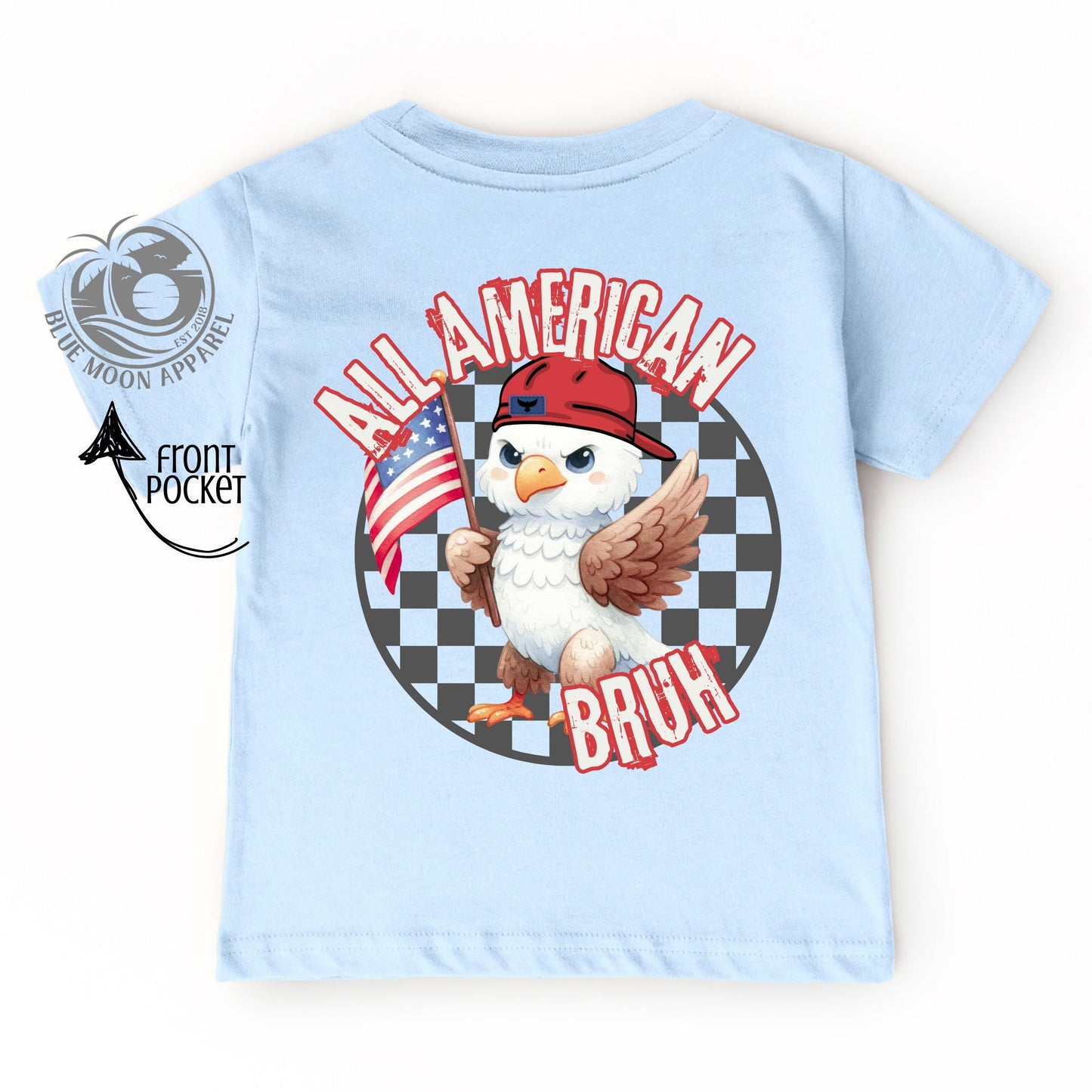 All American Bruh- Kid's Patriotic Tee