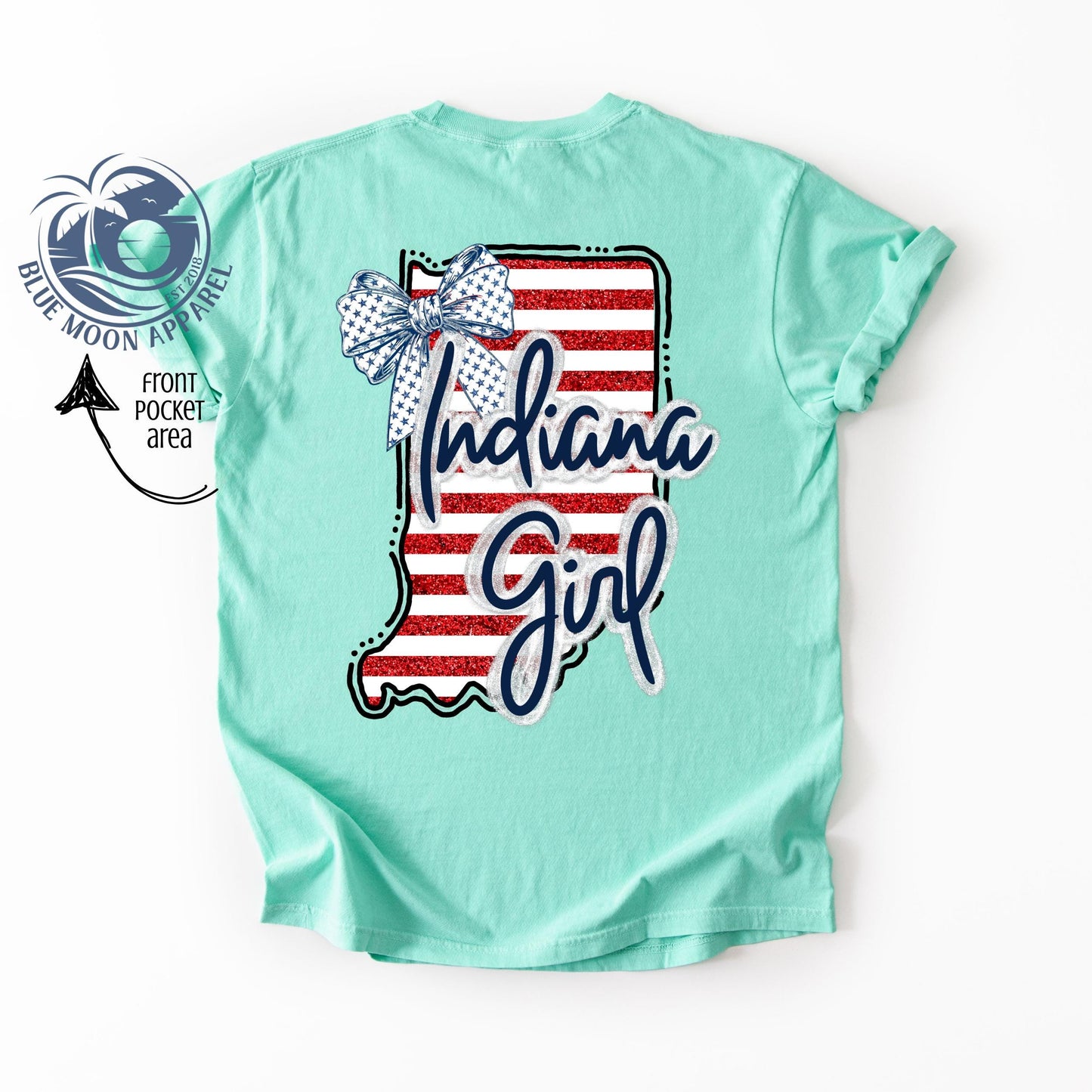 Illinois Girl- Patriotic Women's Tee