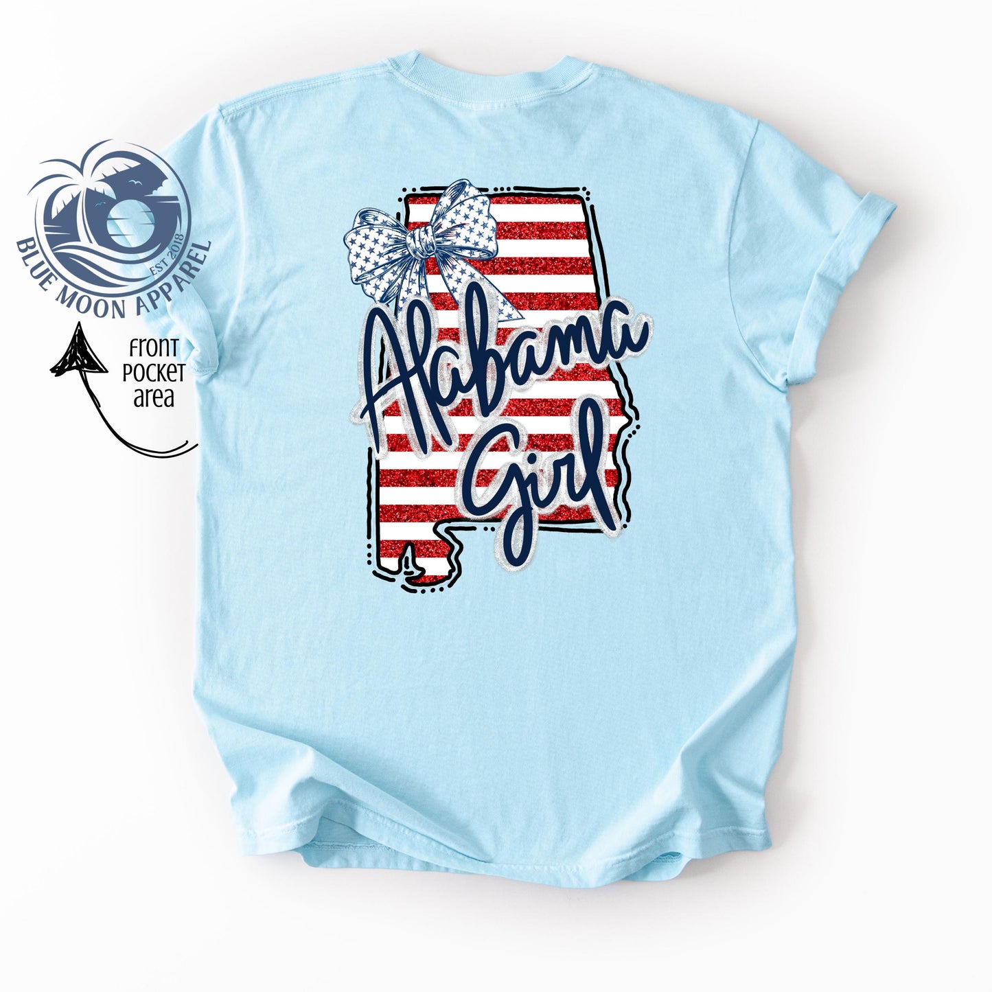 Alabama Girl Patriotic Women's Tee