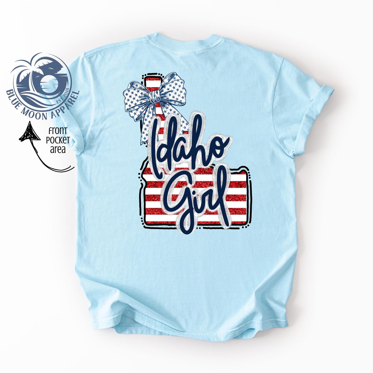 Idaho Girl Patriotic Women's Tee