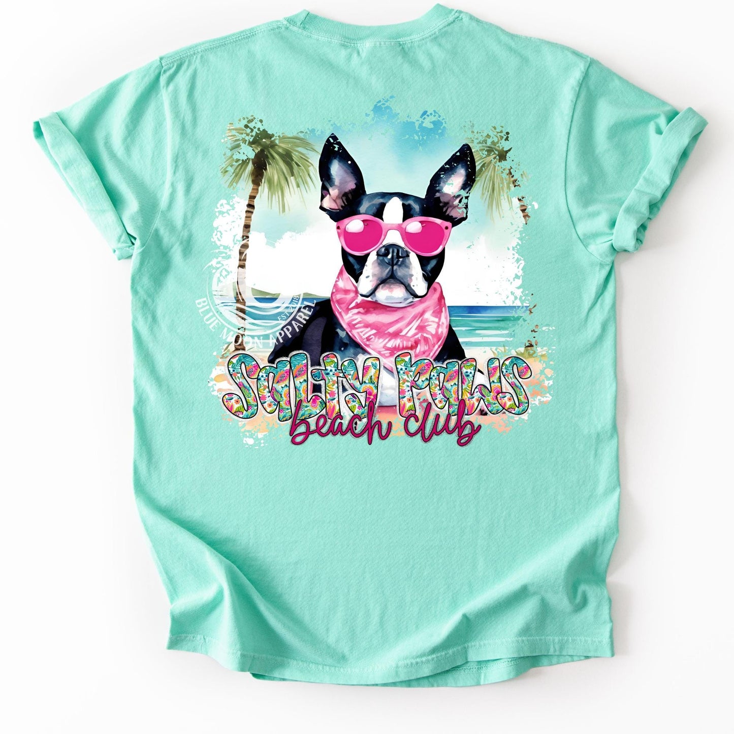 Boston Terrier Lover- Salty Paws Social Club-Women's Tee