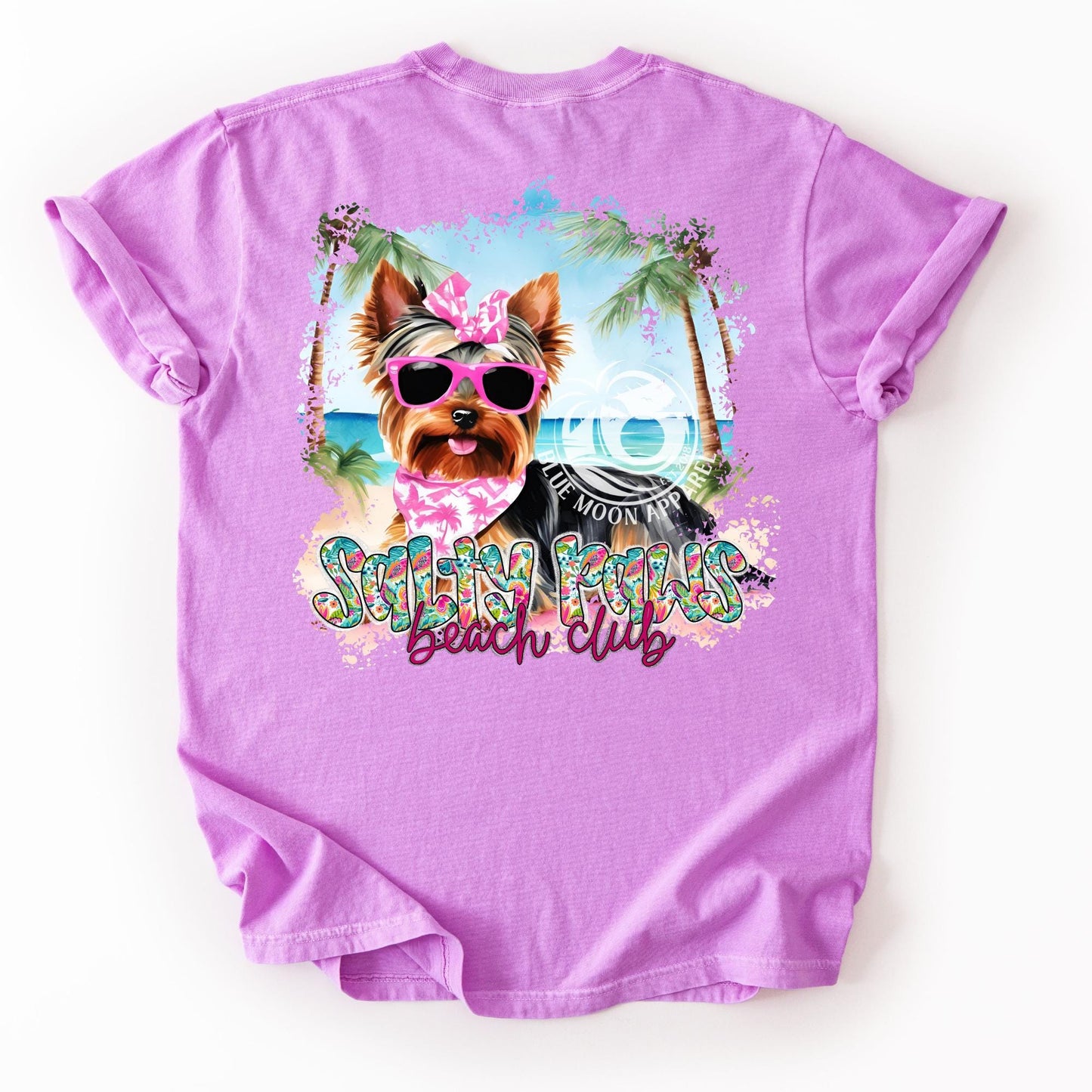Yorkie Lover Salty Paws Social Club Dog Days Women's Tee