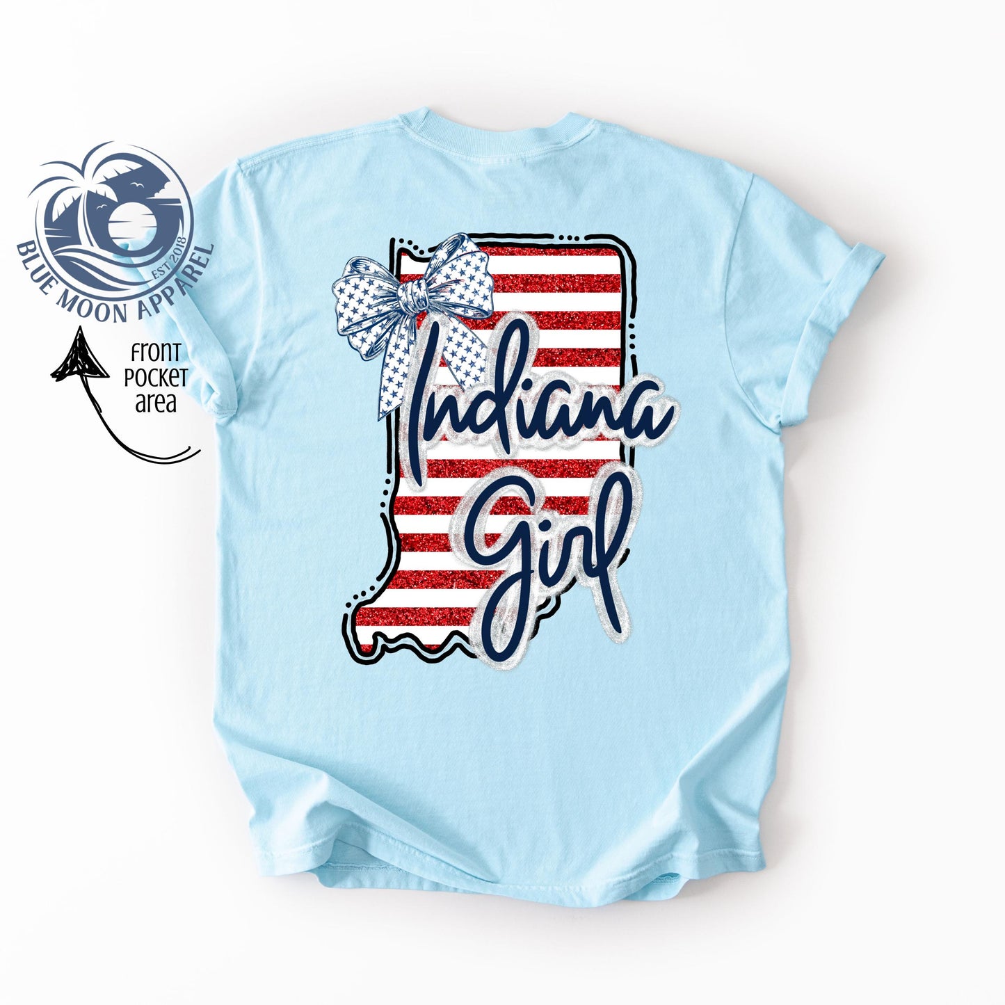Illinois Girl- Patriotic Women's Tee