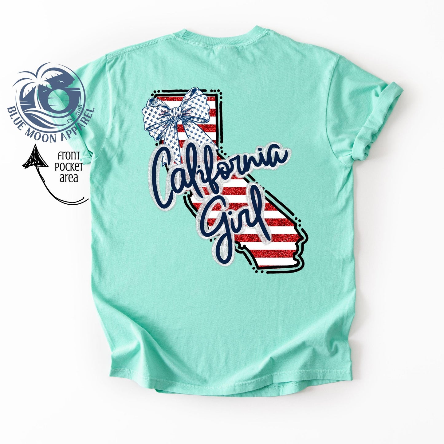 California Girl- Patriotic Women's Tee