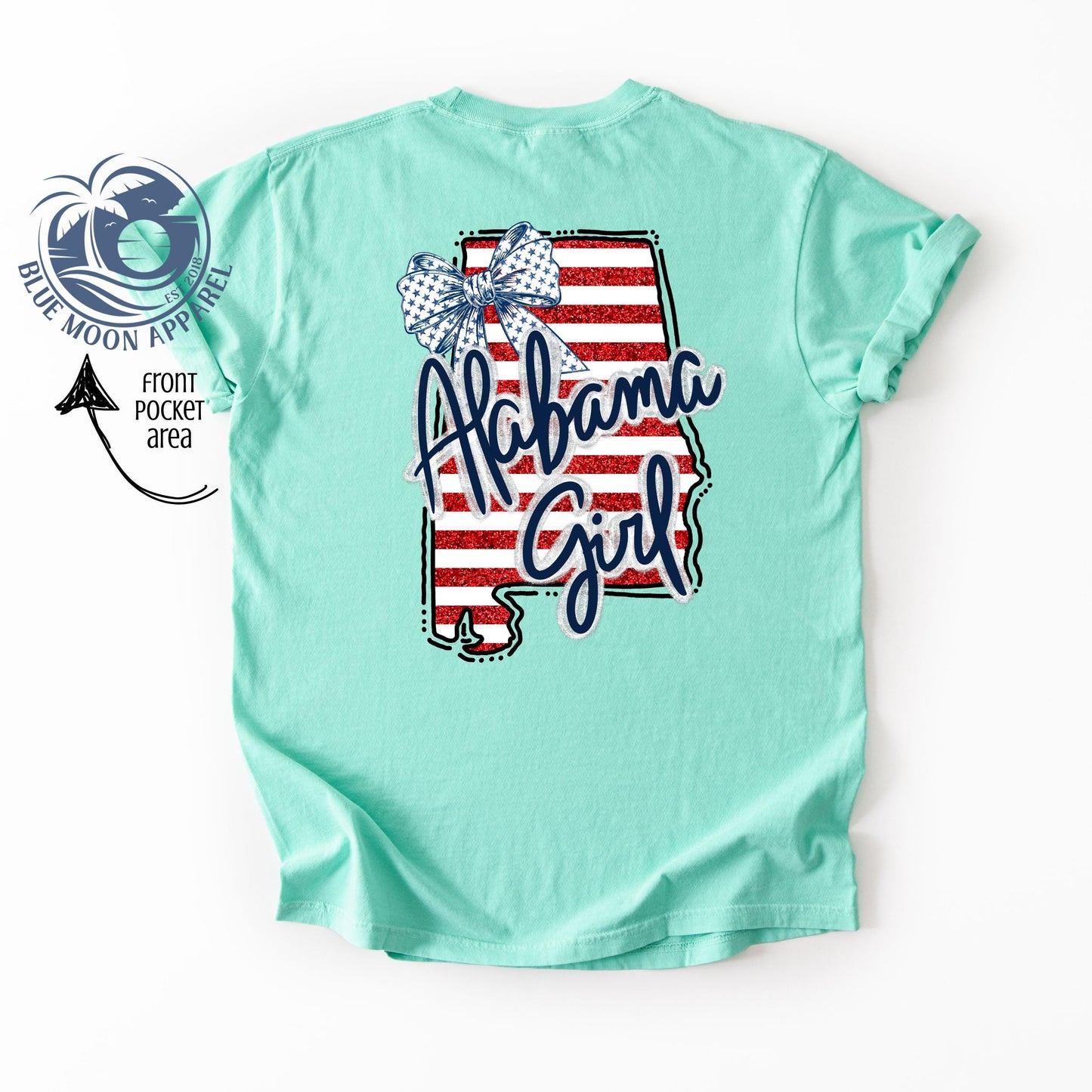Alabama Girl Patriotic Women's Tee