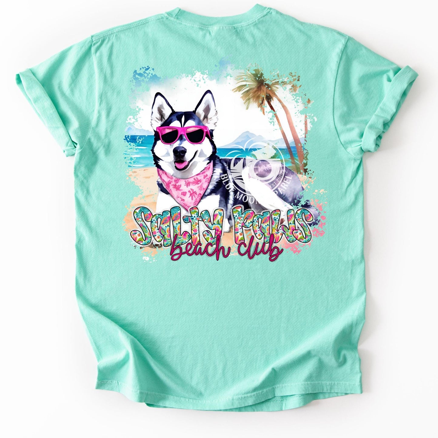 Husky Doggie Lover- Salty Paws Social Club- Women's Tee