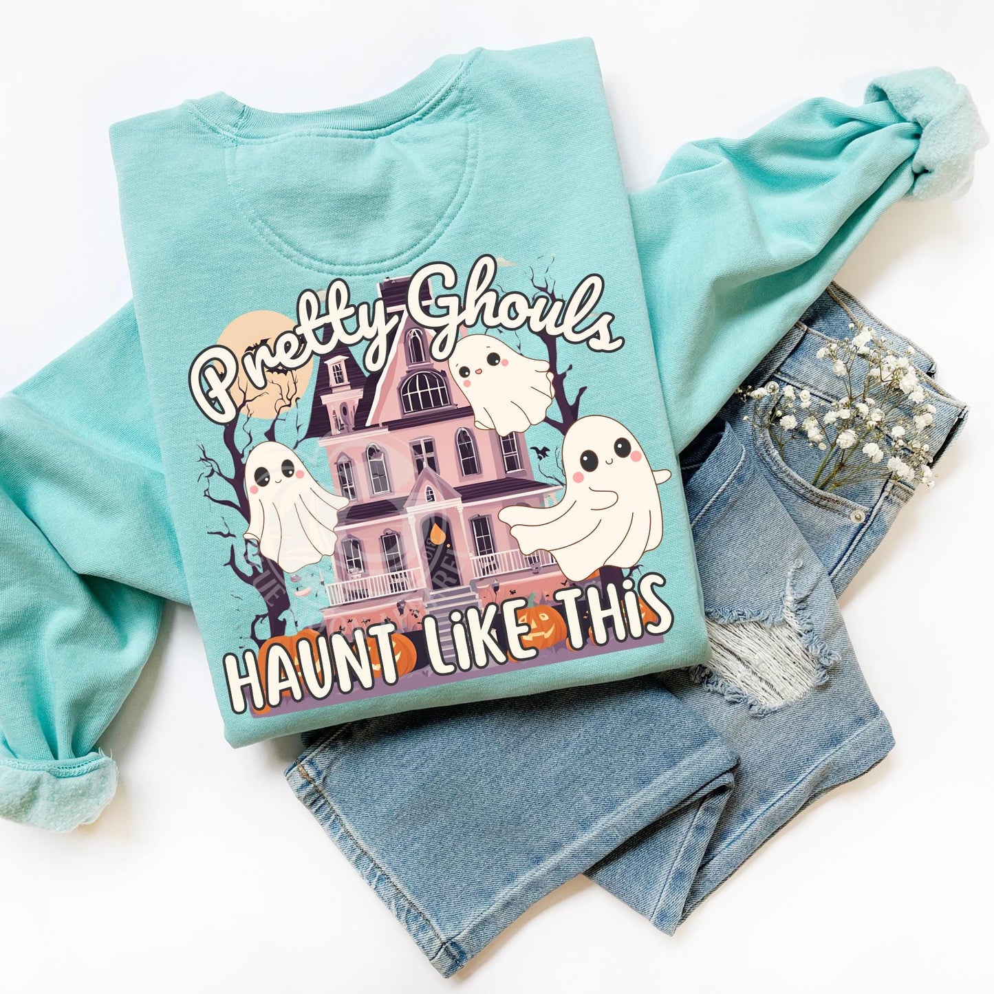Pretty Girls Haunt Like This-Spooky House Top