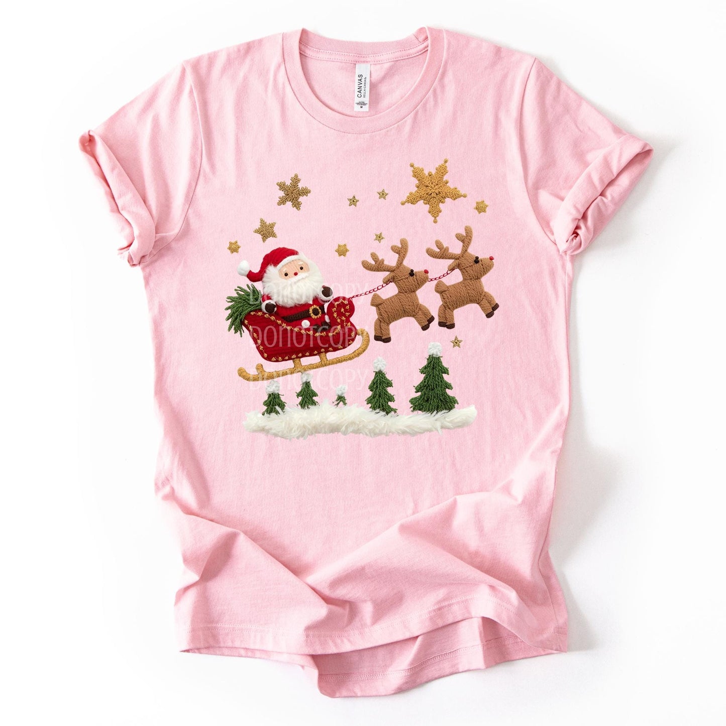 Vintage Yarn Viral Santa Sleigh