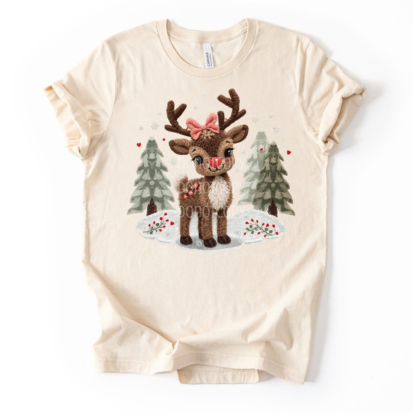 Viral Yarn Reindeer Scene