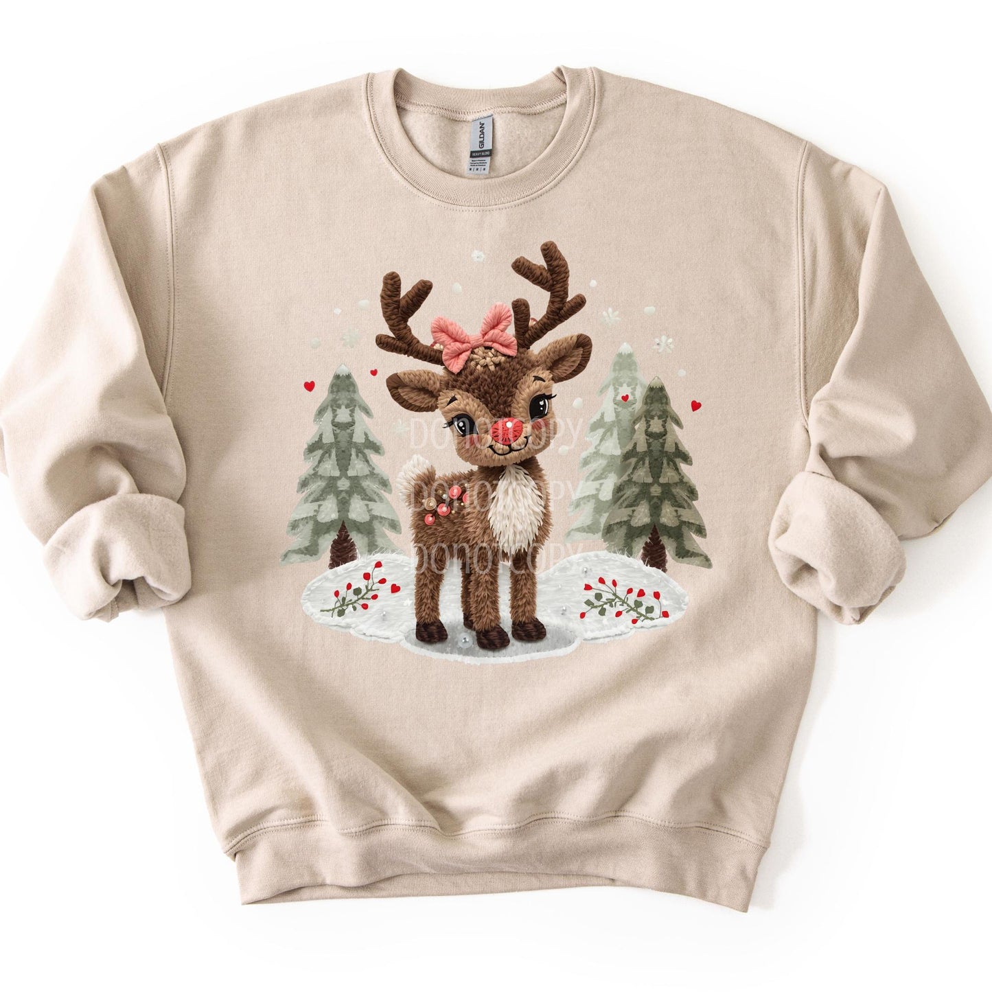 Viral Yarn Reindeer Scene