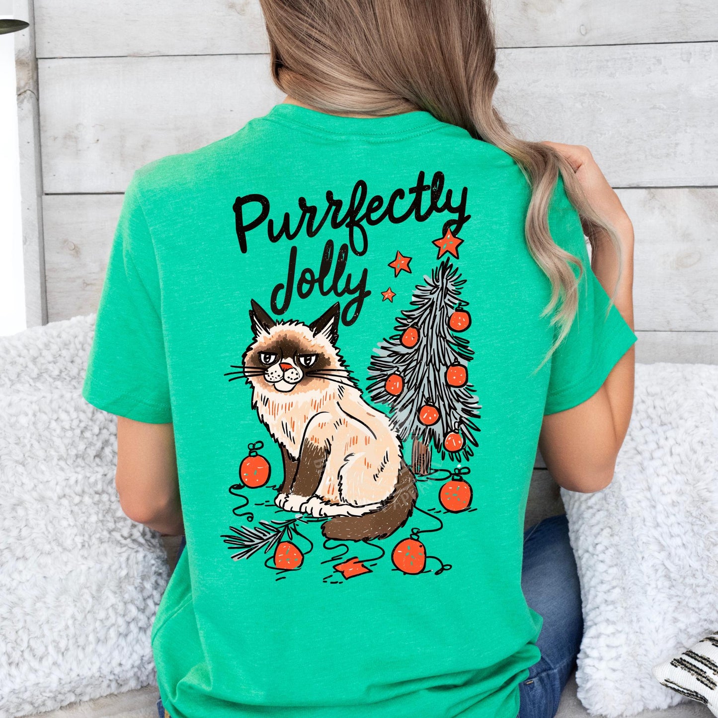 Perfectly Jolly- Funny Cat and Tree