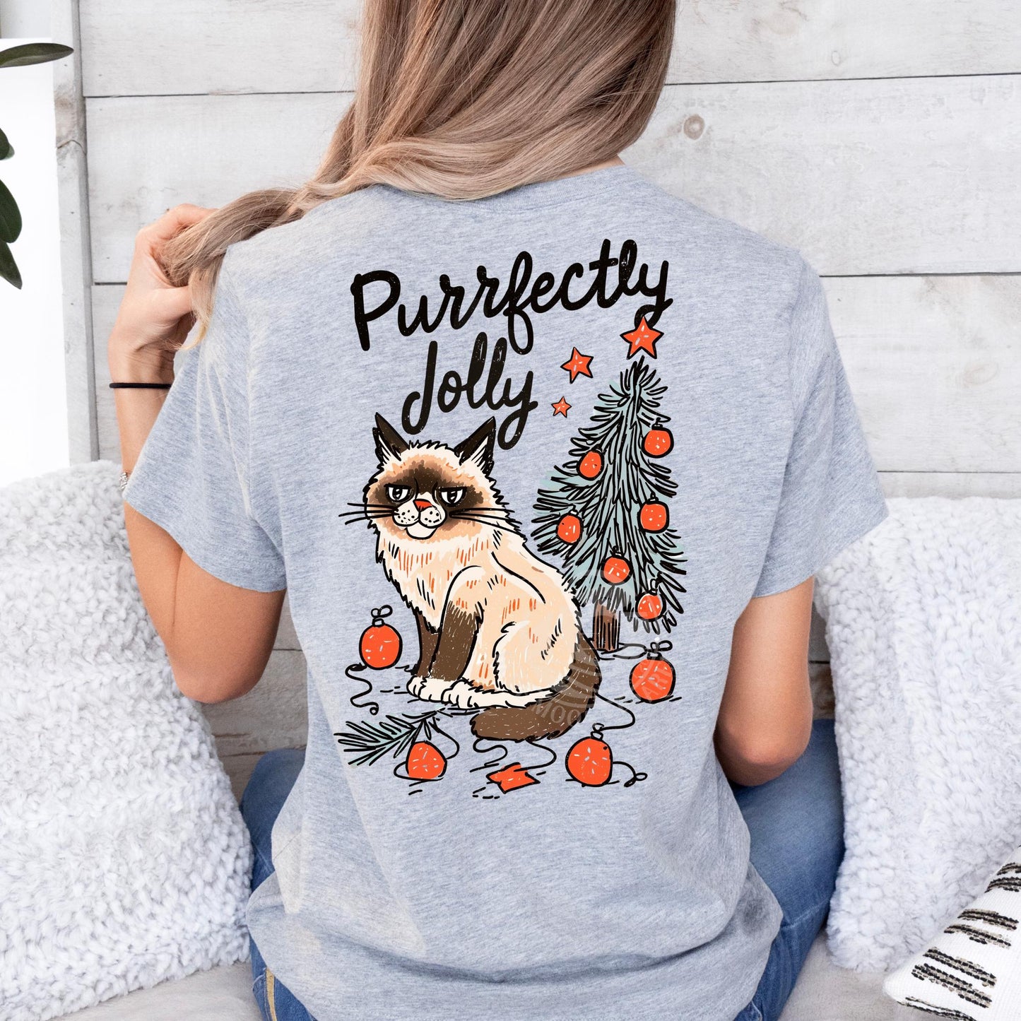 Perfectly Jolly- Funny Cat and Tree