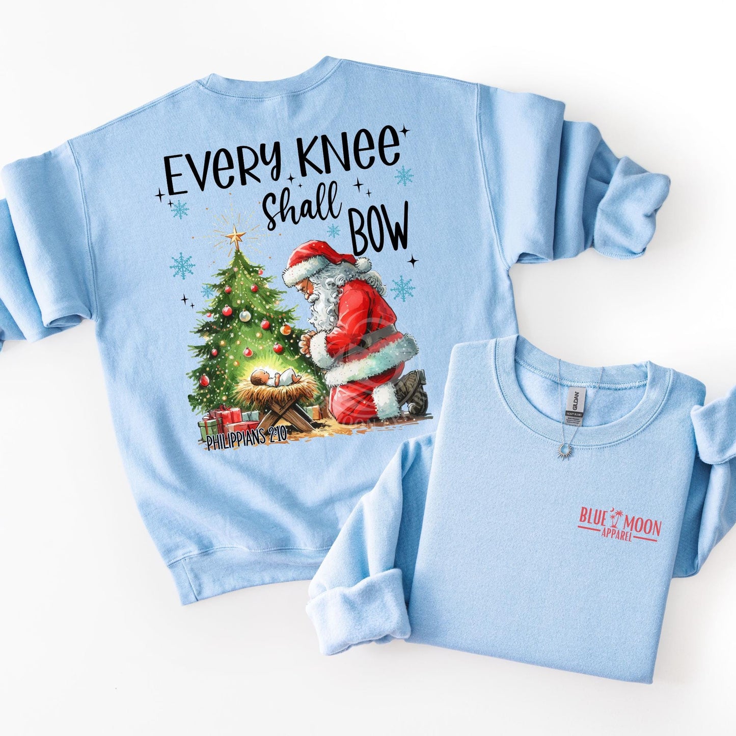 Every Knee Shall Bow- Jesus Santa Top
