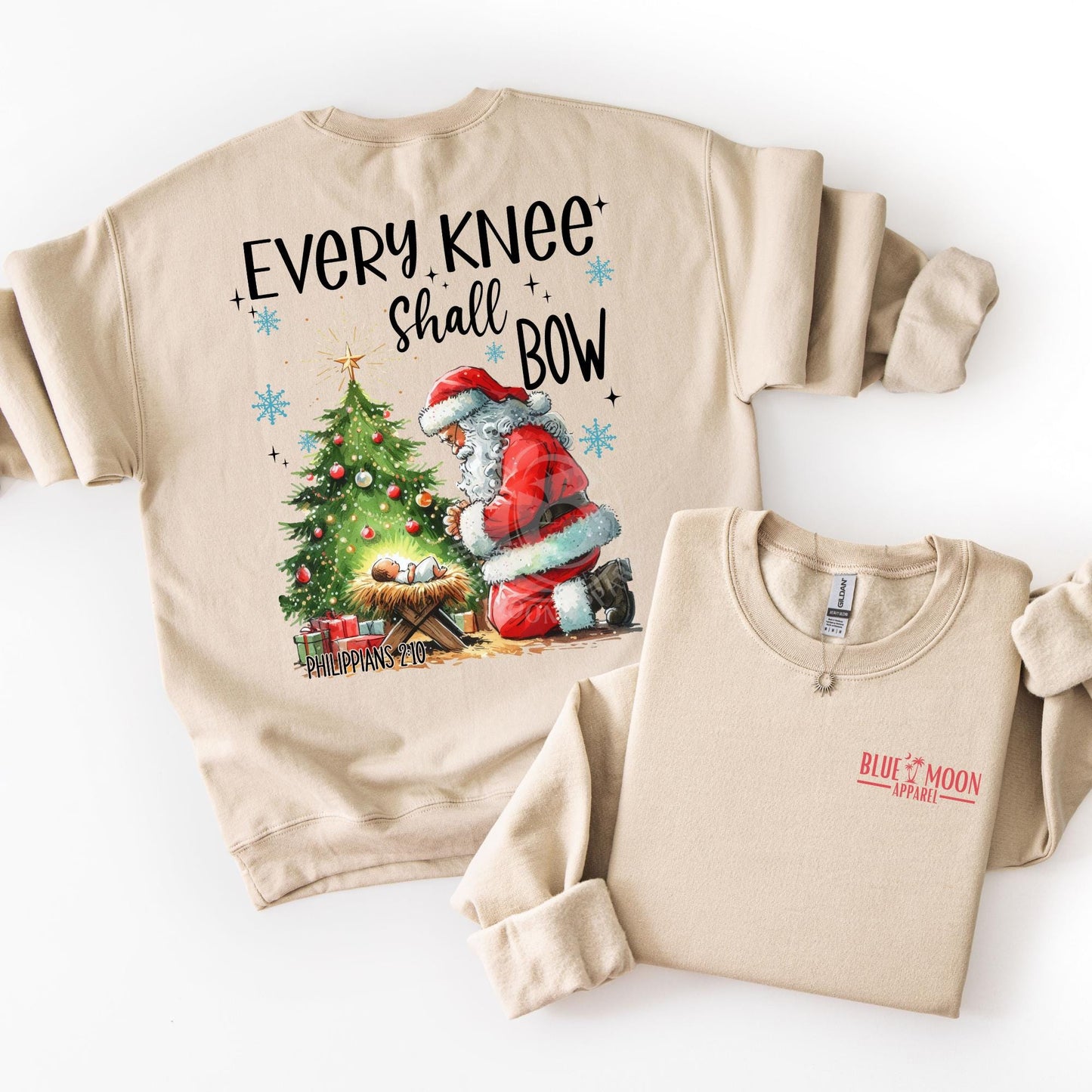 Every Knee Shall Bow- Jesus Santa Top
