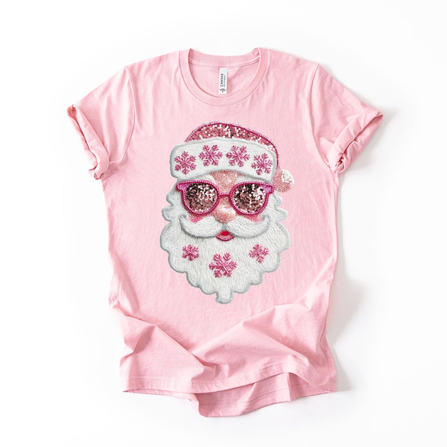 Sequin Santa -Pink Christmas