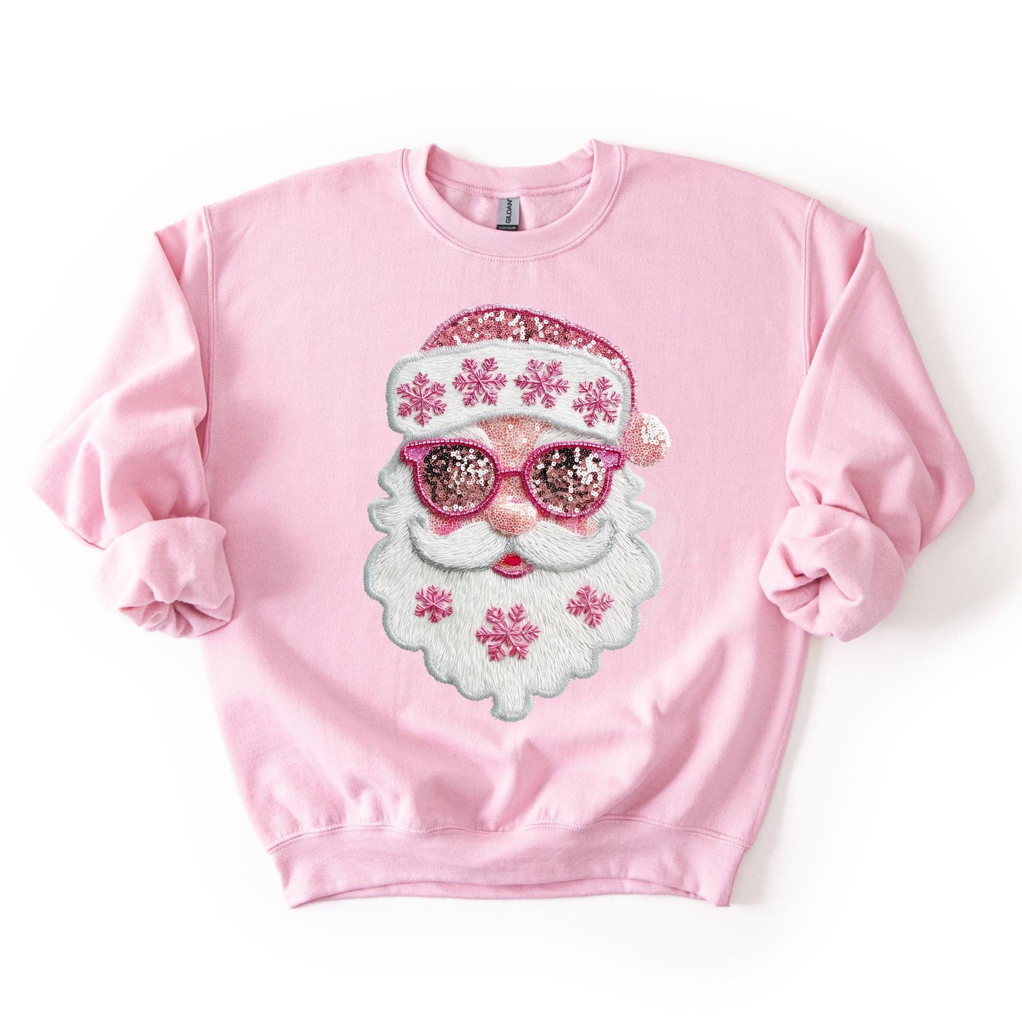 Sequin Santa -Pink Christmas