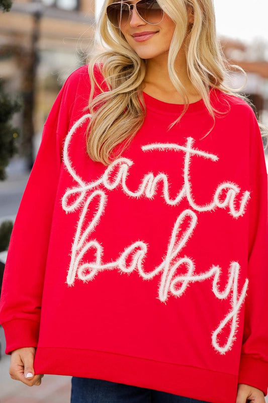 Santa Baby Tinsel Sweatshirt