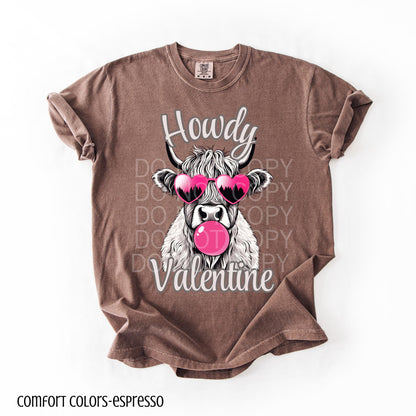 Howdy Valentine- Highland Cow