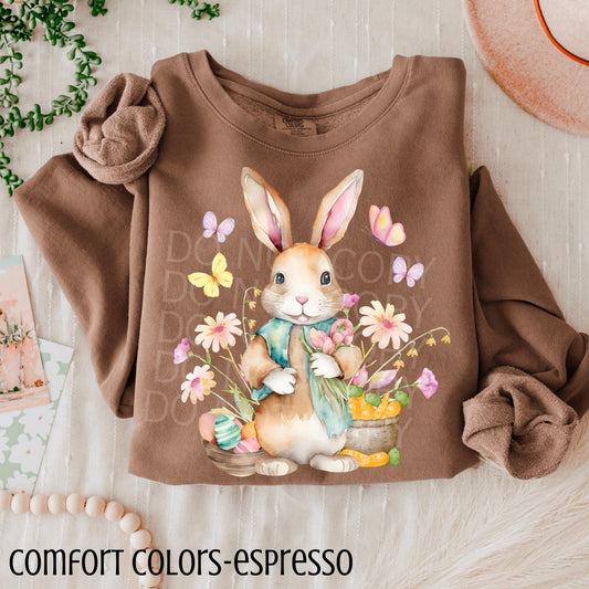 Vintage Watercolor Bunny