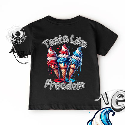 Taste Like Freedom- Kid's Patriotic Tee