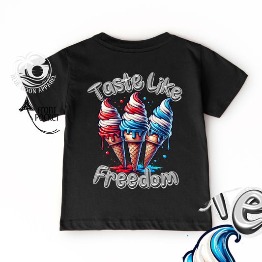 Taste Like Freedom- Kid's Patriotic Tee