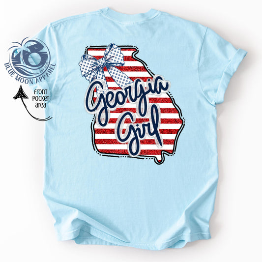 Georgia Peach Girl- Women's Tee
