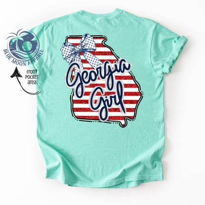 Georgia Peach Girl- Women's Tee