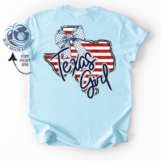 Texas Girl- Patriotic Women's Tee