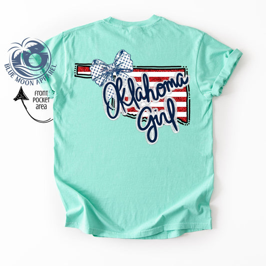 Oklahoma Girl- Patriotic Women's Tee