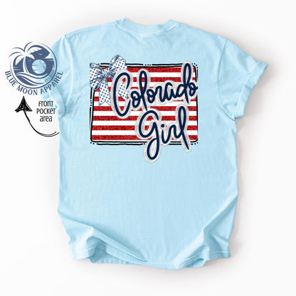 Colorado Girl- Patriotic Women's Tee