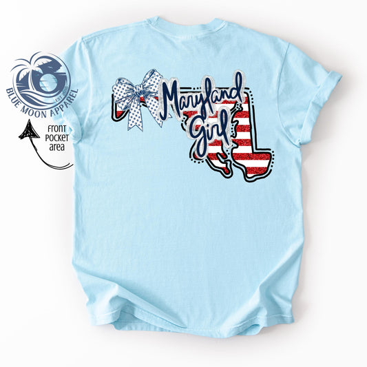 Maryland Girl- Patriotic Women's Tee