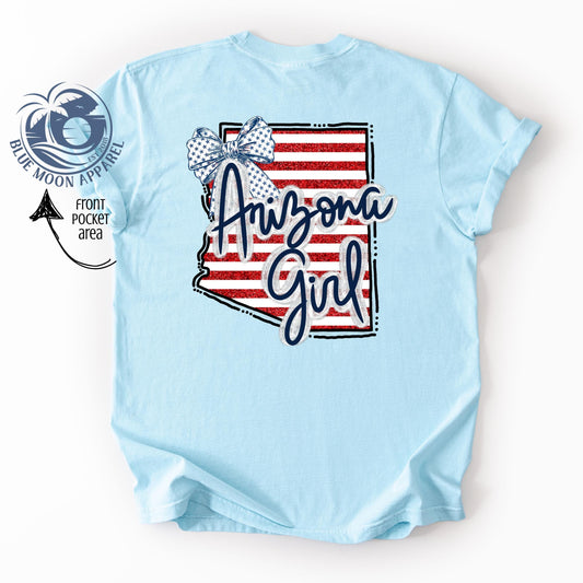 Arizona Girl Patriotic Women's Tee