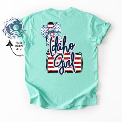 Idaho Girl Patriotic Women's Tee