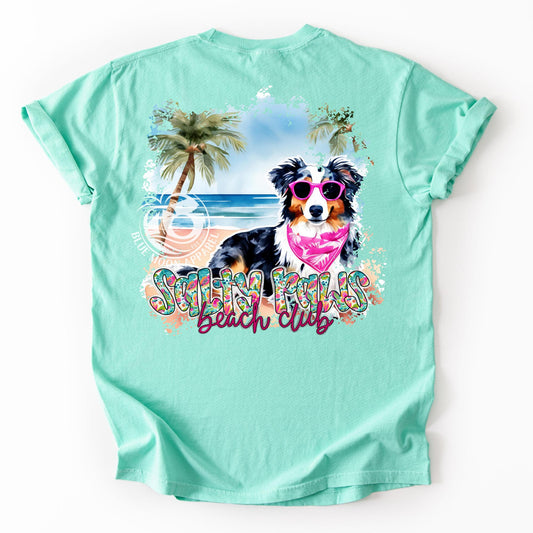 Australian Shepard- Salty Paws Social Club-Women's Tee
