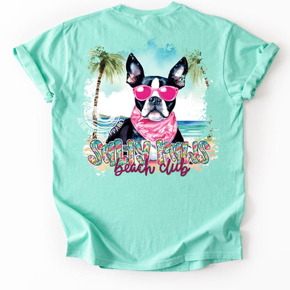 Boston Terrier Lover- Salty Paws Social Club-Women's Tee
