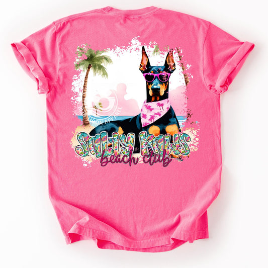 Doberman Lover- Salty Paws Social Club- Women's Tee