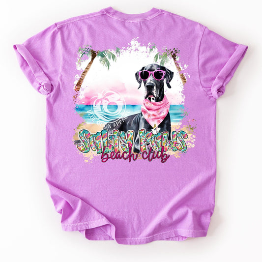 Great Dane Doggie Lover- Salty Paws Social Club- Women's Tee