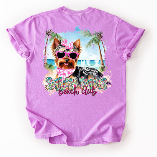 Yorkie Lover Salty Paws Social Club Dog Days Women's Tee