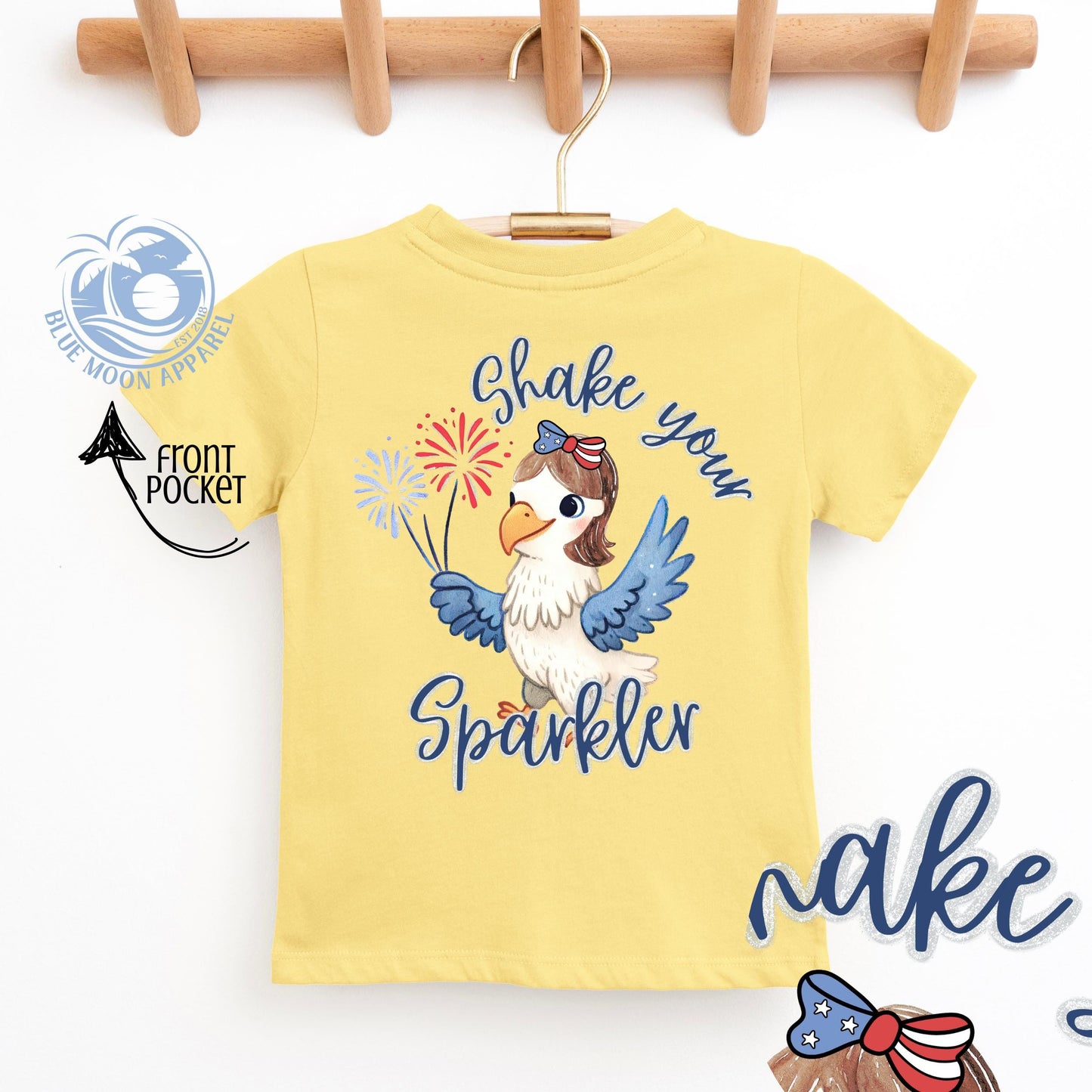 Shake Your Sparkler- Patriotic Kid's Tee