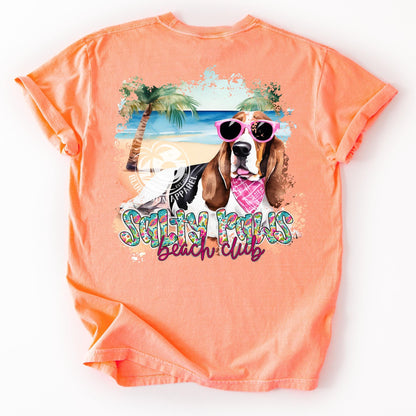 Bassett Hound- Salty Paws Social Club- Women's Tee