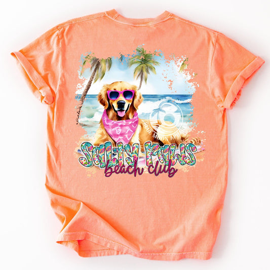 Golden Retriever Lover- Salty Paws Social Club- Women's Tee