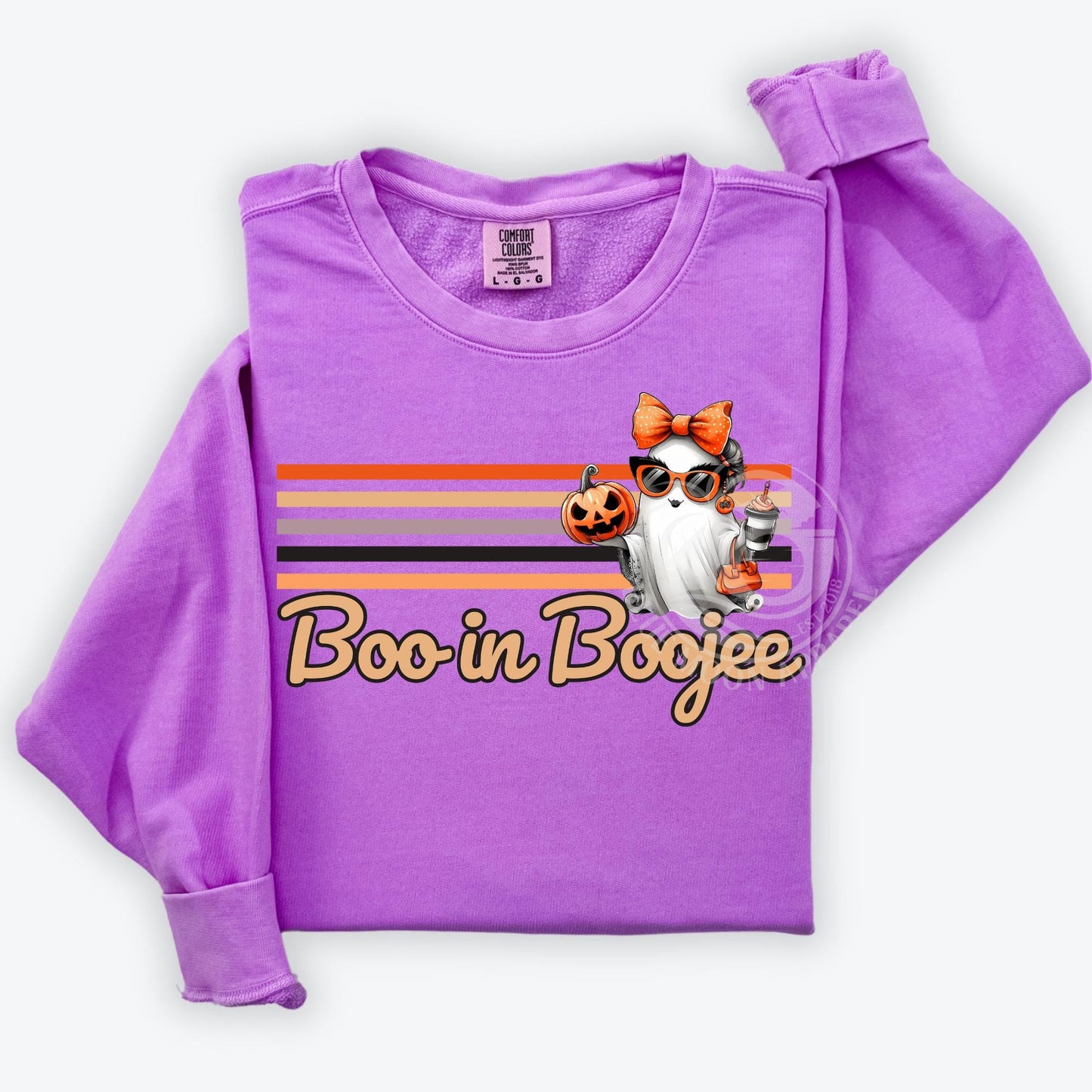 Boo In Boujee- Preppy Ghost Printed Tee