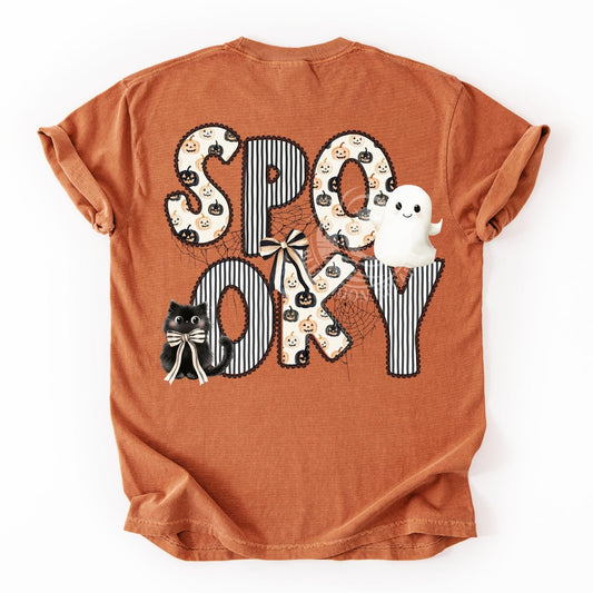 Spooky Halloween Seersucker Alpha
